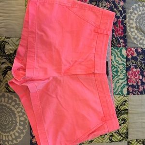 Jcrew Chino Neon Pink Shorts